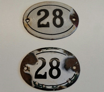 House number plates