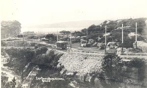 Postcard of trams at Watsons Bay ca. 1908-9