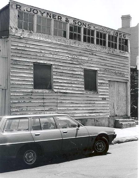 Original 1856 workshop of R. Joyner & Sons, 496 Glenmore Road, Edgecliff, 1982