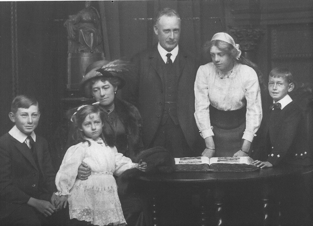 Sir Alexander and Lady MacCormick and family c1910