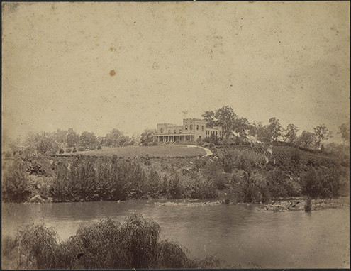 Exterior view of the Ogilvie family residence