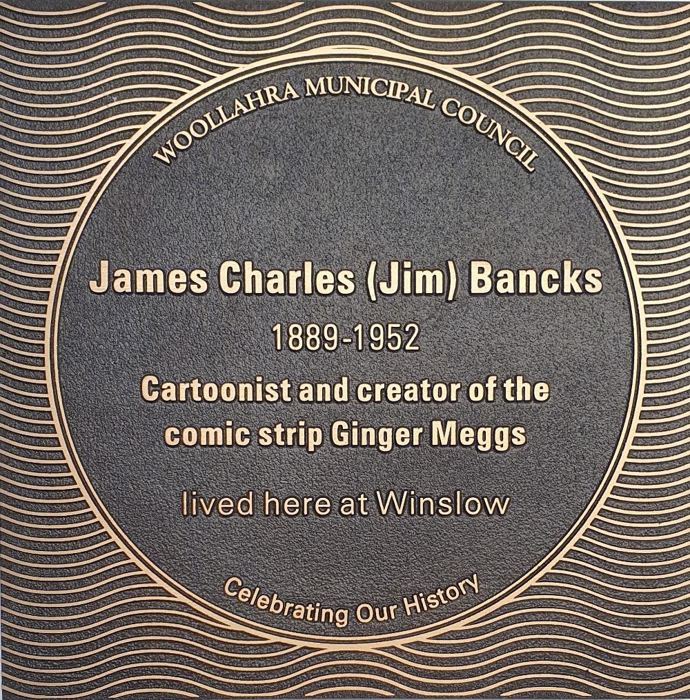 James Charles Bancks Bronze Plaque