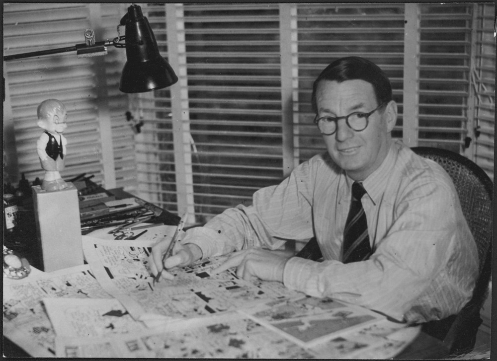 Portrait of cartoonist James Bancks c1945. National Library of Australia PIC9385