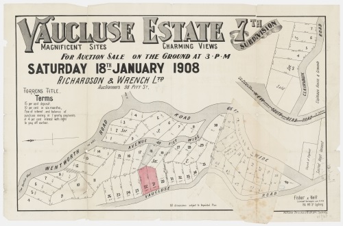 LW 3 Plan of the 7th subdivision Vaucluse estate SLNSW - 081 - Z SP V1 80a Copy identifier FL9124015.jpg