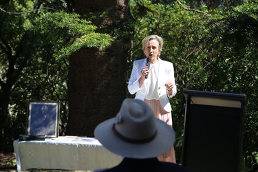 Gabrielle Gollan guest speaker and great-granddaughter of Sir Mark Sheldon..jpg