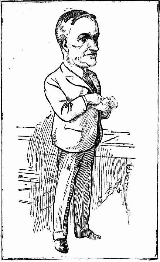 Sir Mark Sheldon [caricature].Daily Telegraph 6 May 1926 p 7.