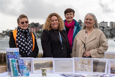 Woollahra Libraries staff and Melissa Jackson, SLNSW Indigenous Engagement team