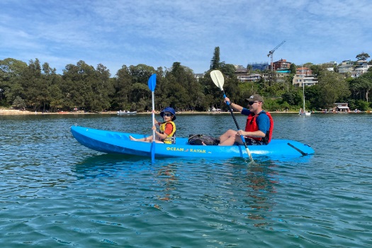 Kayaking in Rose Bay