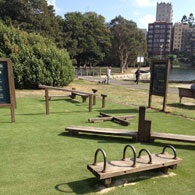 Rushcutters Bay Park equipment