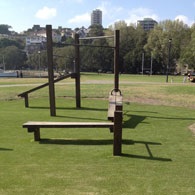 Rushcutters Bay Park equipment