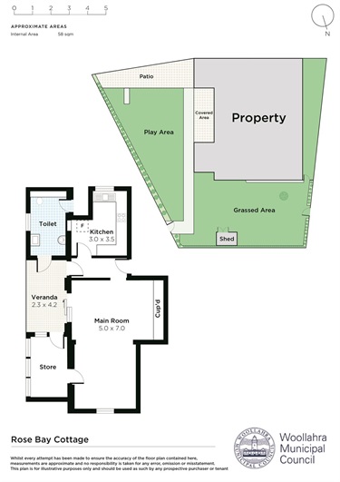 Rose Bay Cottage floorplan