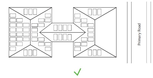 Solar panel diagram panels not facing road