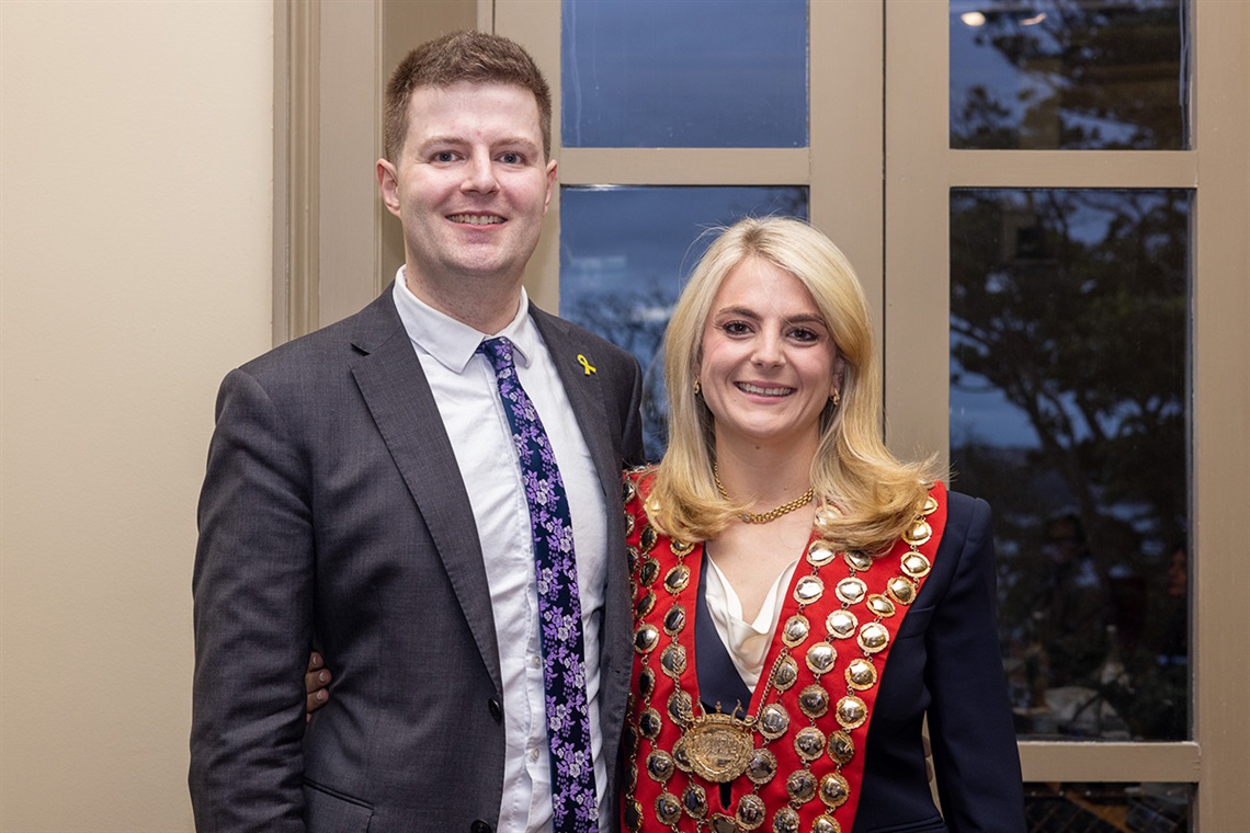 Mayor Cr Sarah Swan and Deputy Mayor Cr Sean Carmichael